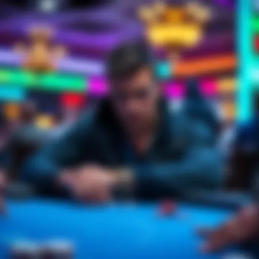 Ryan Depaulo looks frustrated at the poker table during WSOP, unable to create content due to YouTube restrictions.