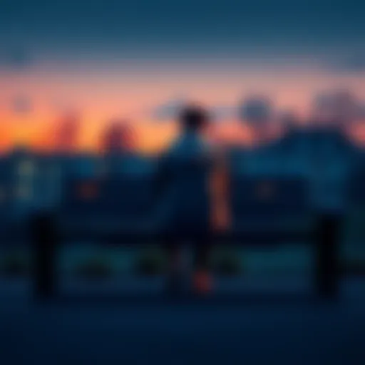 Sad person sitting alone A person sitting on a bench with their head down, reflecting on emotional struggles.