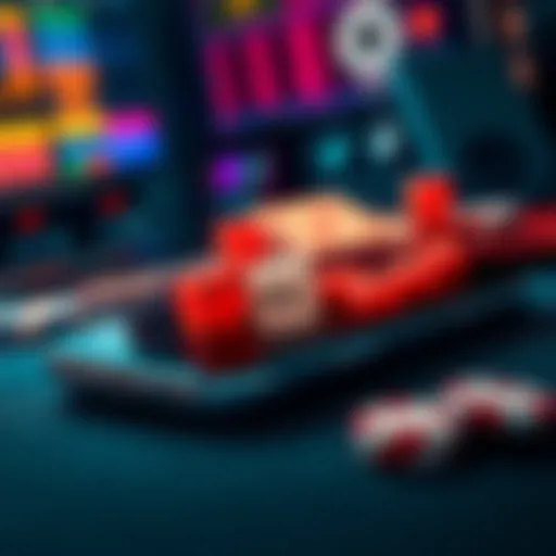 A smartphone displaying various online casino apps with symbols like cards and dice, showcasing a safe gaming environment.