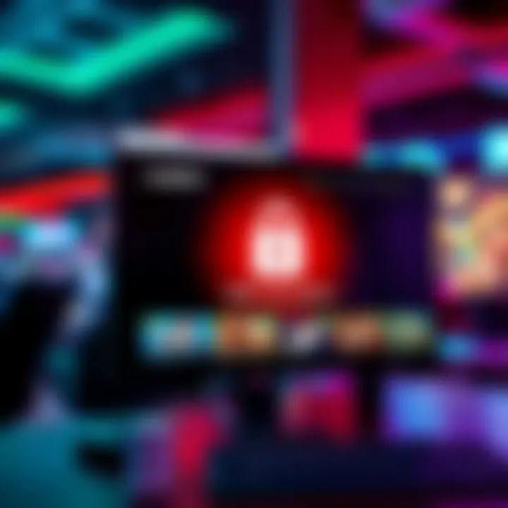 A computer screen displaying a safe online casino website with a lock symbol, emphasizing security in online gaming.