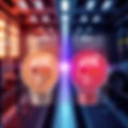 A visual comparison chart showing the safety features of REB and AST side by side