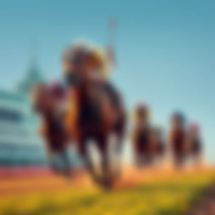 Horses racing at King Abdulaziz Racecourse for the Saudi Cup event