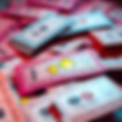 A collection of scratch-off lottery tickets with one ticket partially scratched showing a winning symbol.