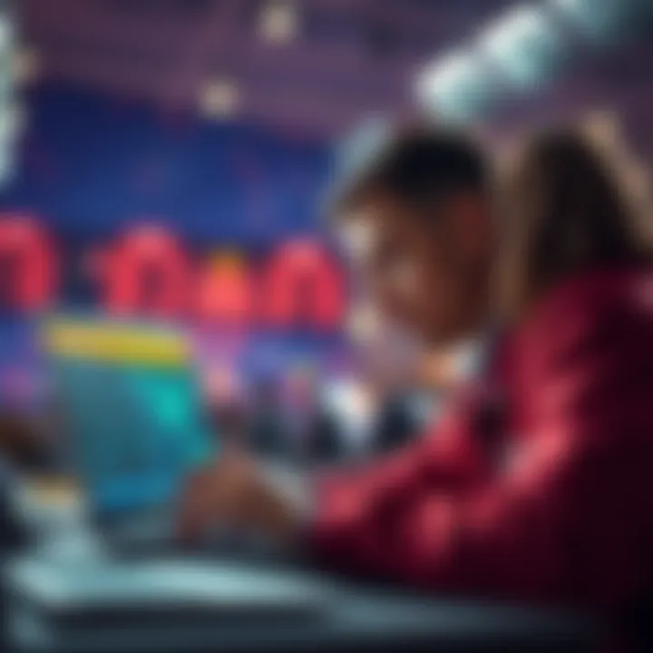 A person looking at betting odds on a laptop, focused on finding a guaranteed winning play to secure $6,000.