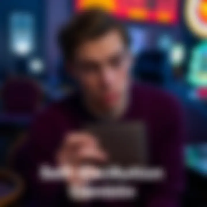 A person reflecting on their decision to self-exclude from gambling, looking serious and thoughtful, with a empty wallet in hand, symbolizing the loss.