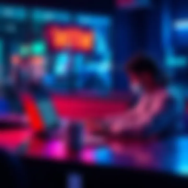 A person filling out a self-exclusion form for TheScore at a desk with a laptop