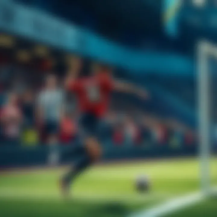 Semenyo taking a shot on goal during the match, with fans showing frustration in the background