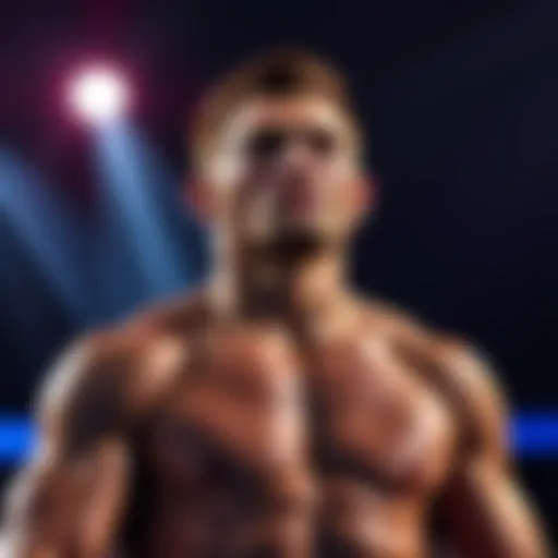 Serghei stands focused and determined as he prepares to face Chidi in the UFC 330 match.