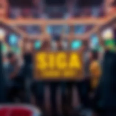 Group of excited players celebrating a big cash-out win in a gaming environment