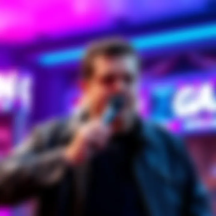 Shawn Deeb appearing on the show No Gamble No Future, showing his current weight after the bet