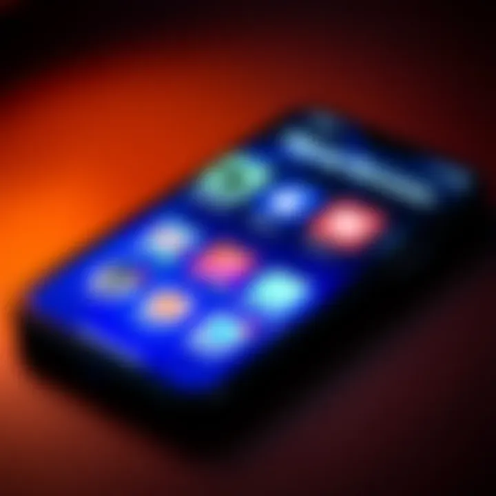 A smartphone displaying various app icons with bonus offers highlighted