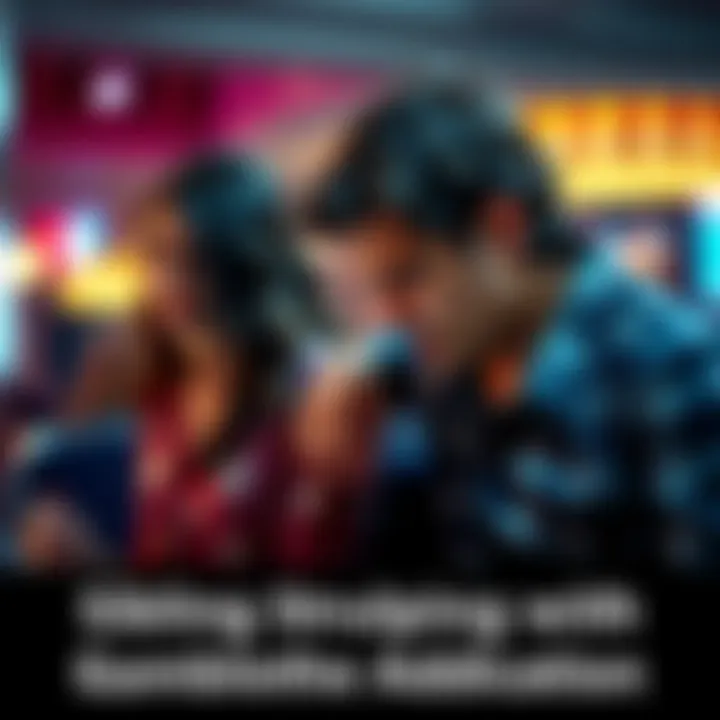 Sister Supporting Brother A worried sister sits beside her brother who is looking down, showing concern over his gambling issues, with a blurred background.