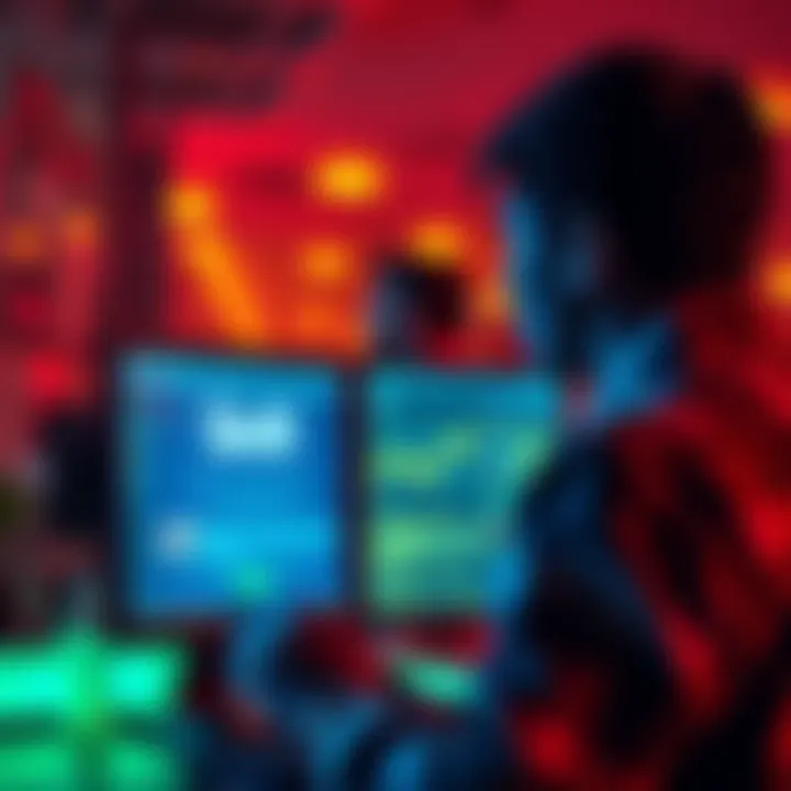 Skrill Withdrawal Problem Person looking at a computer screen with withdrawal issues on payment platform