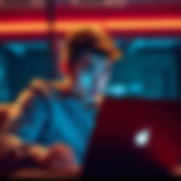 Skybet Account Assistance A person looking frustrated while using a laptop to seek help for their Skybet account suspension