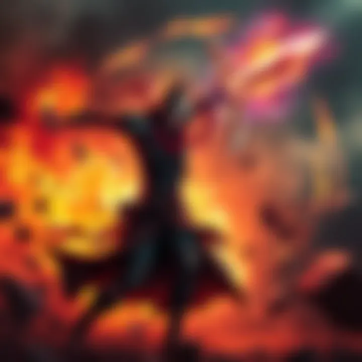 A powerful Slayer character wielding a sword in a dynamic battle pose, surrounded by flames and chaos, representing the excitement in gaming.