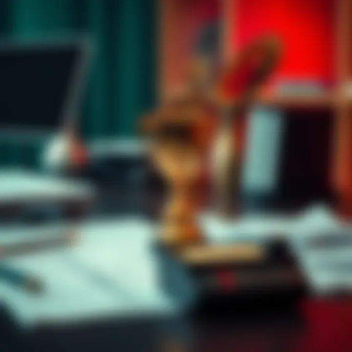 A small trophy placed on a desk surrounded by papers, representing small successes in various sectors.