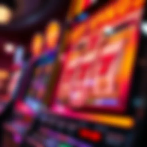 A close-up of a vibrant slot machine showing backup spins being activated by a player after a win.