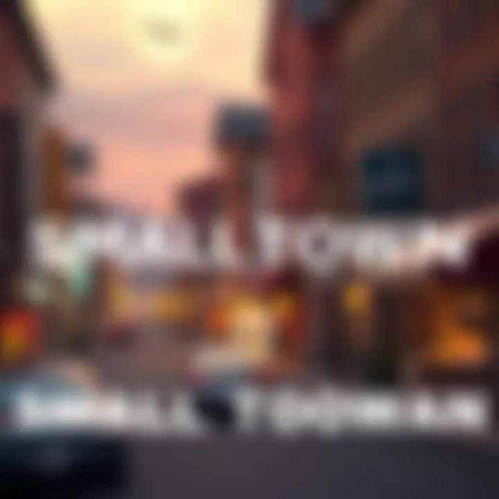 Small Town Transformation A small town with new businesses and community activities showing growth and change in 2026