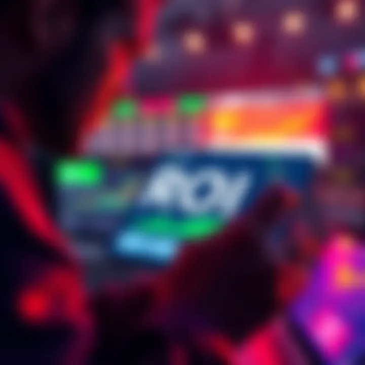 A person analyzing betting odds on a digital device with a focus on ROI