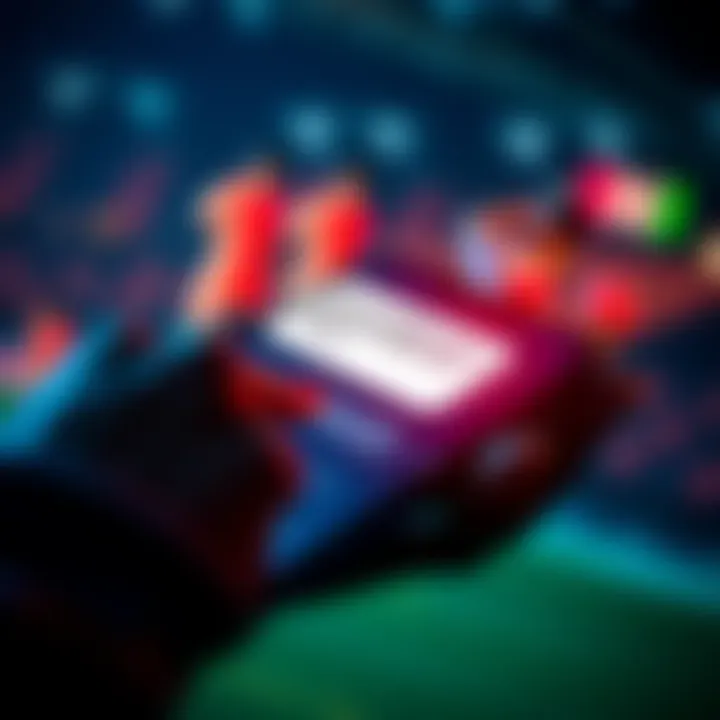 Phone displaying push notification from betting app Close-up of a smartphone screen showing a push notification about a betting win