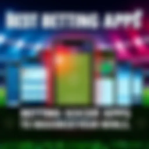 Collage of smartphone screens displaying various soccer betting app interfaces with odds and game statistics