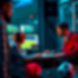 People discussing soccer betting strategies and tips on a computer