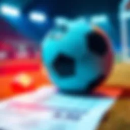 A soccer ball on a betting slip with odds and predictions for October 5, 2025.