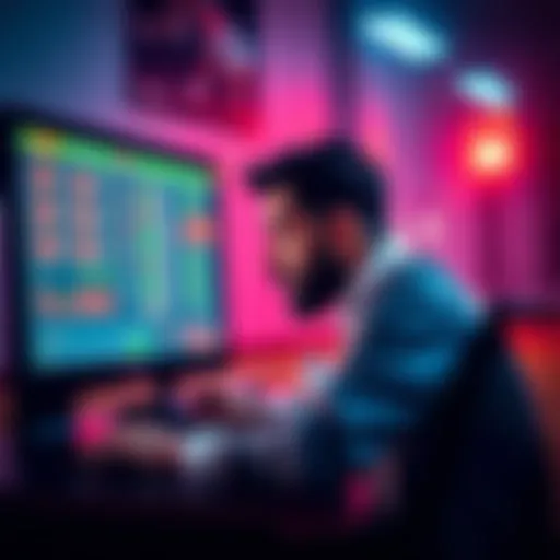 A person looking at soccer stats and betting odds on a computer, seeking expert advice for better wagers