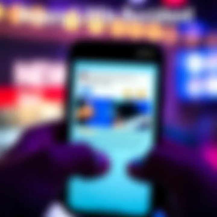 A smartphone displaying a cheerful social media post that was accidentally copied, showing thumbs up and smiley faces, symbolizing happy connections.