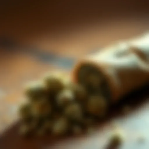 Sour Diesel and Russian Cream Backwood A close-up of 2 grams of sour diesel next to a rolled Russian cream backwood, ready to be enjoyed.