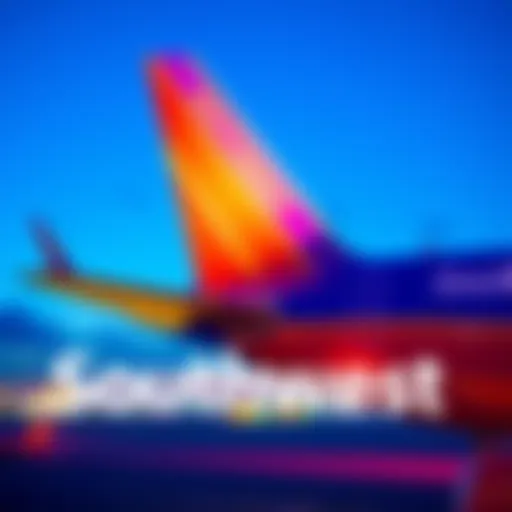 A graphic showing Southwest Airlines logo with new rewards questions and features