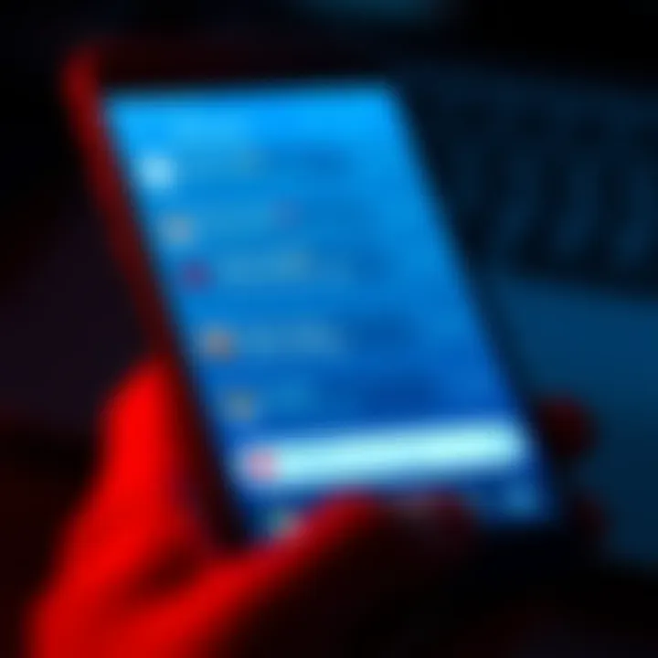 Spammer Alert on Messenger A smartphone screen showing a Messenger chat with spam messages mixed among fun interactions, highlighting the issue of online communication.