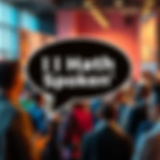 A speech bubble featuring the phrase 'I Hath Spoken' prominently displayed against a backdrop of diverse people engaging in conversation.