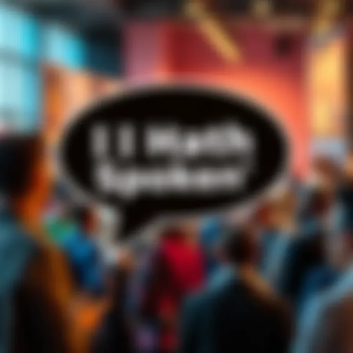 A speech bubble featuring the phrase 'I Hath Spoken' prominently displayed against a backdrop of diverse people engaging in conversation.