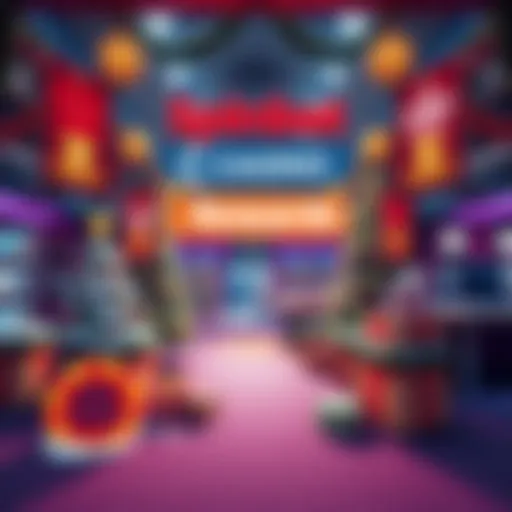 A festive online casino scene featuring holiday decorations and banners promoting exclusive rewards for new players at Spinbet Xmas.