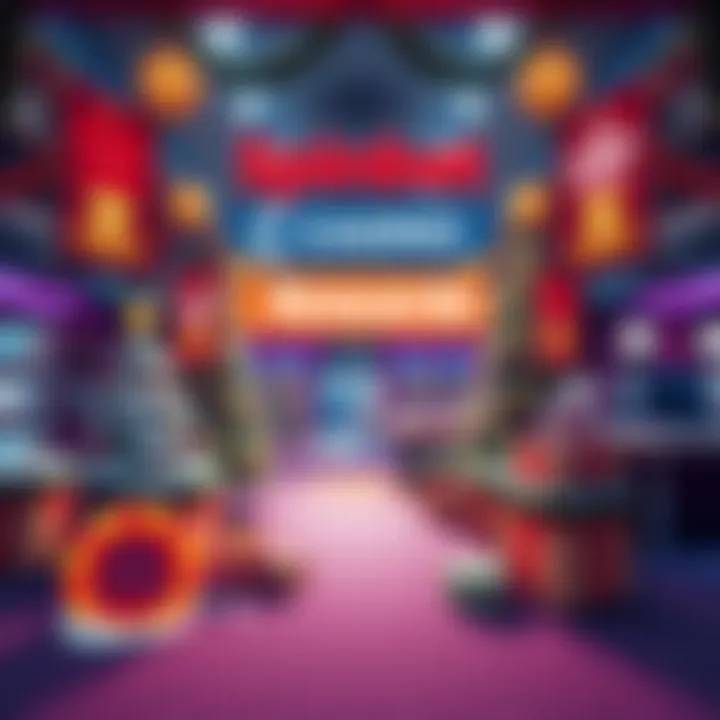 A festive online casino scene featuring holiday decorations and banners promoting exclusive rewards for new players at Spinbet Xmas.