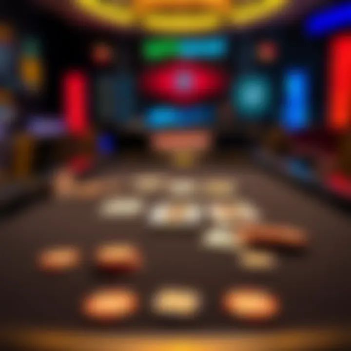 A blackjack table on Spinquest showing cards and chips, highlighting a player's losing streak in the game.