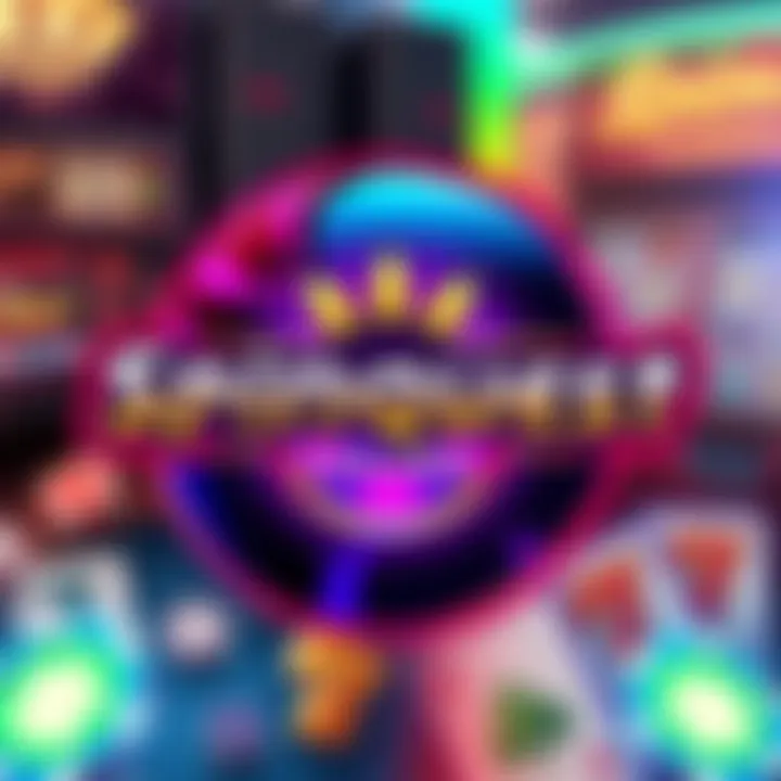 Spinquest Casino Logo Logo of Spinquest Casino with a colorful background and gaming elements