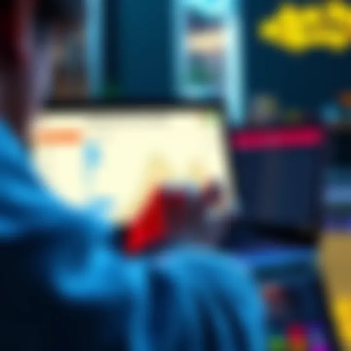 A person checks their withdrawal status on a laptop with a chart showing approval times