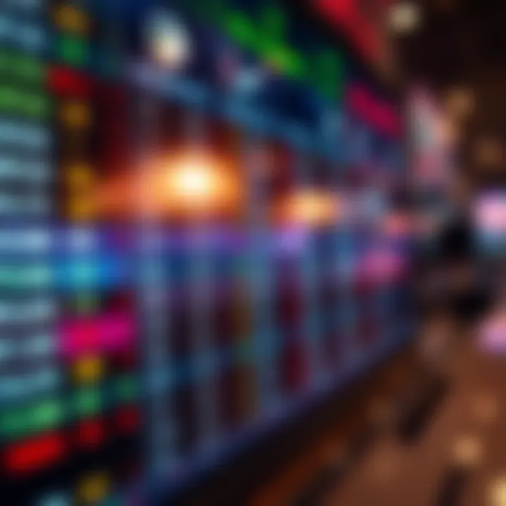 A close-up of a sports betting screen showing odds for various games and statistics