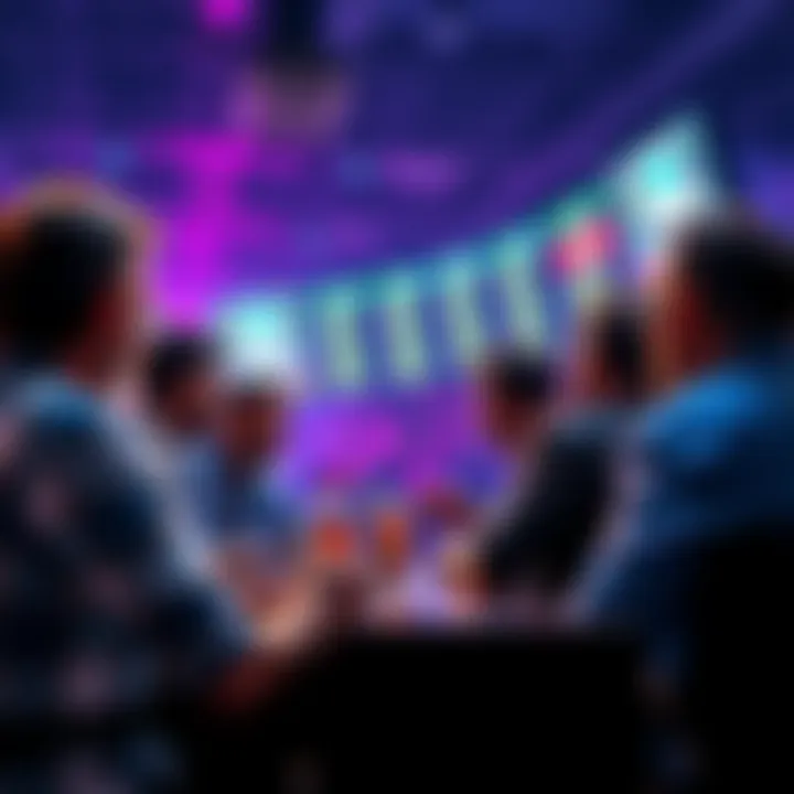 People sharing sports betting picks and strategies in a lively chat atmosphere