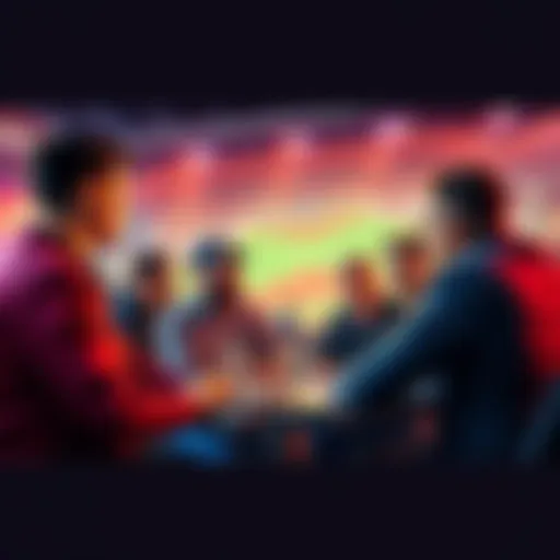 Group of people sharing sports betting picks and strategies