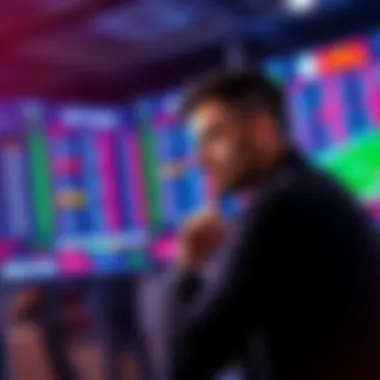 Sports Betting Luck A person looking at sports betting odds on a computer screen with a thoughtful expression.