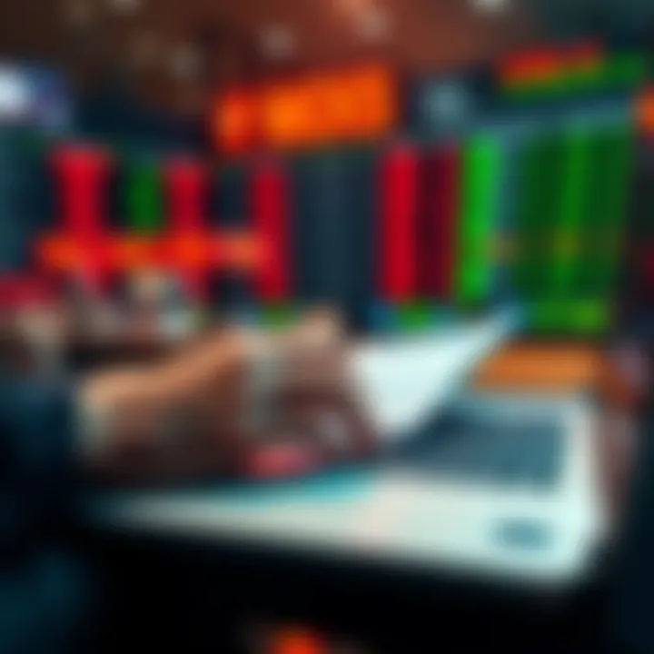 A person reviewing sports betting odds on a laptop with a notepad and pencil