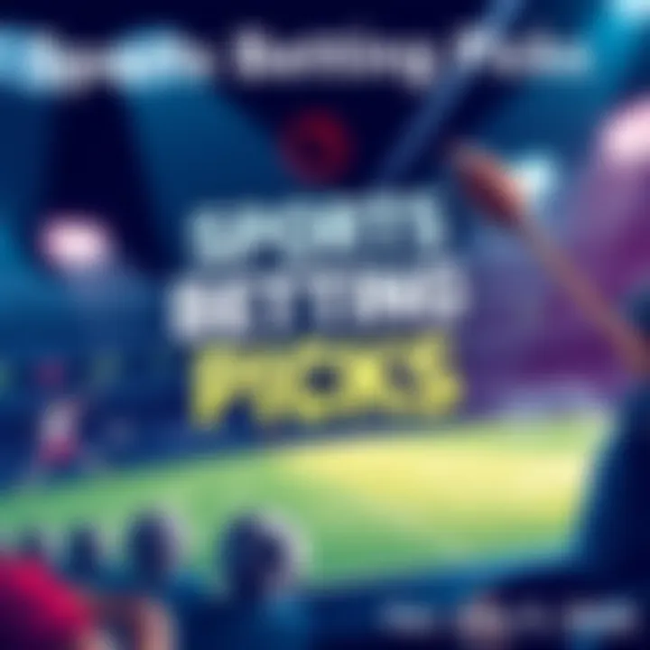 Sports Betting Picks Overview An illustration showcasing top sports betting picks with betting odds and strategy highlights.