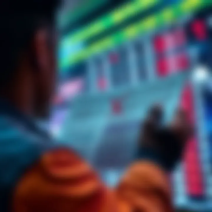 A person reviewing a list of sports bets with certain options crossed out, symbolizing restrictions in betting.