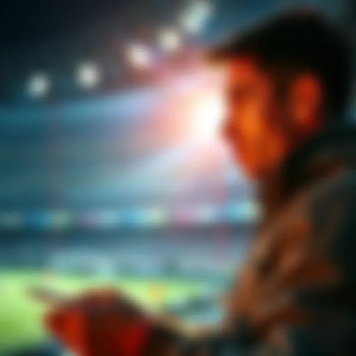 A sports fan looking at a list of teams, pondering which one to bet on for the final match, with a notebook and pen in hand.