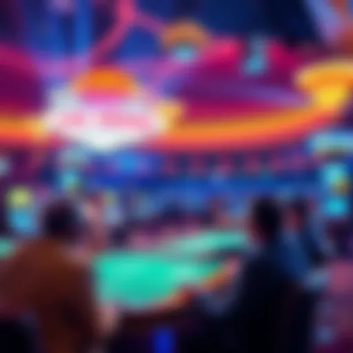 Group of players enjoying stadium craps at a casino near Wynn Las Vegas