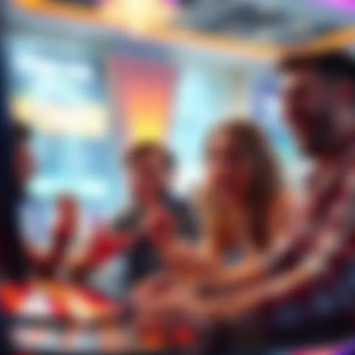 Players enjoying games at Stake with excitement over the new 7% ladder bonus, celebrating big wins together.