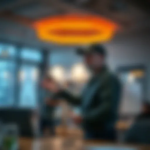 A veteran member sharing insights on Stake's operations and community feedback in a meeting room.